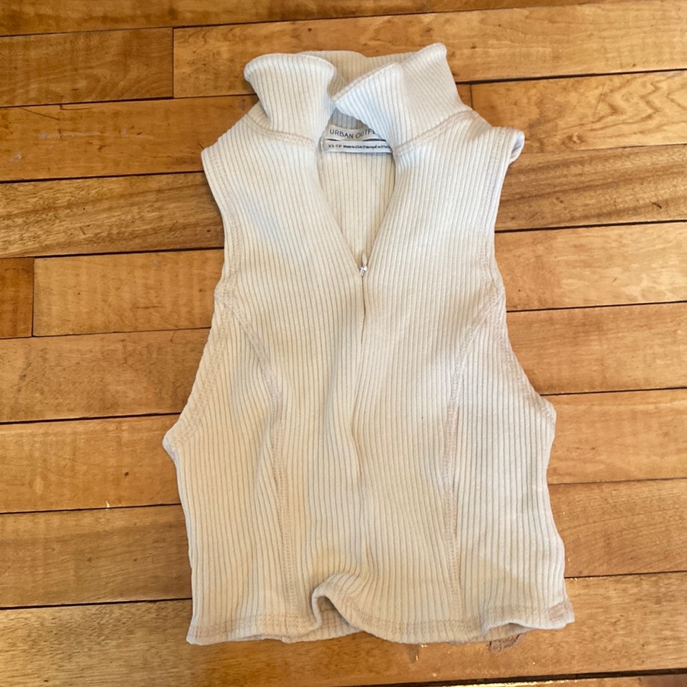 Urban outfitters cream crop top